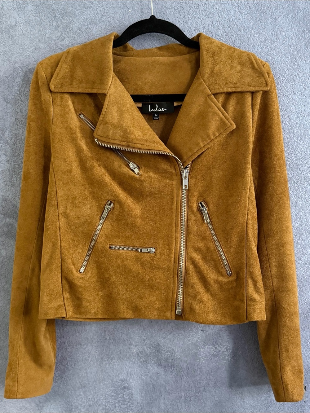 Lulus Suede Moto Jacket (Used — Very Good) • Size: M